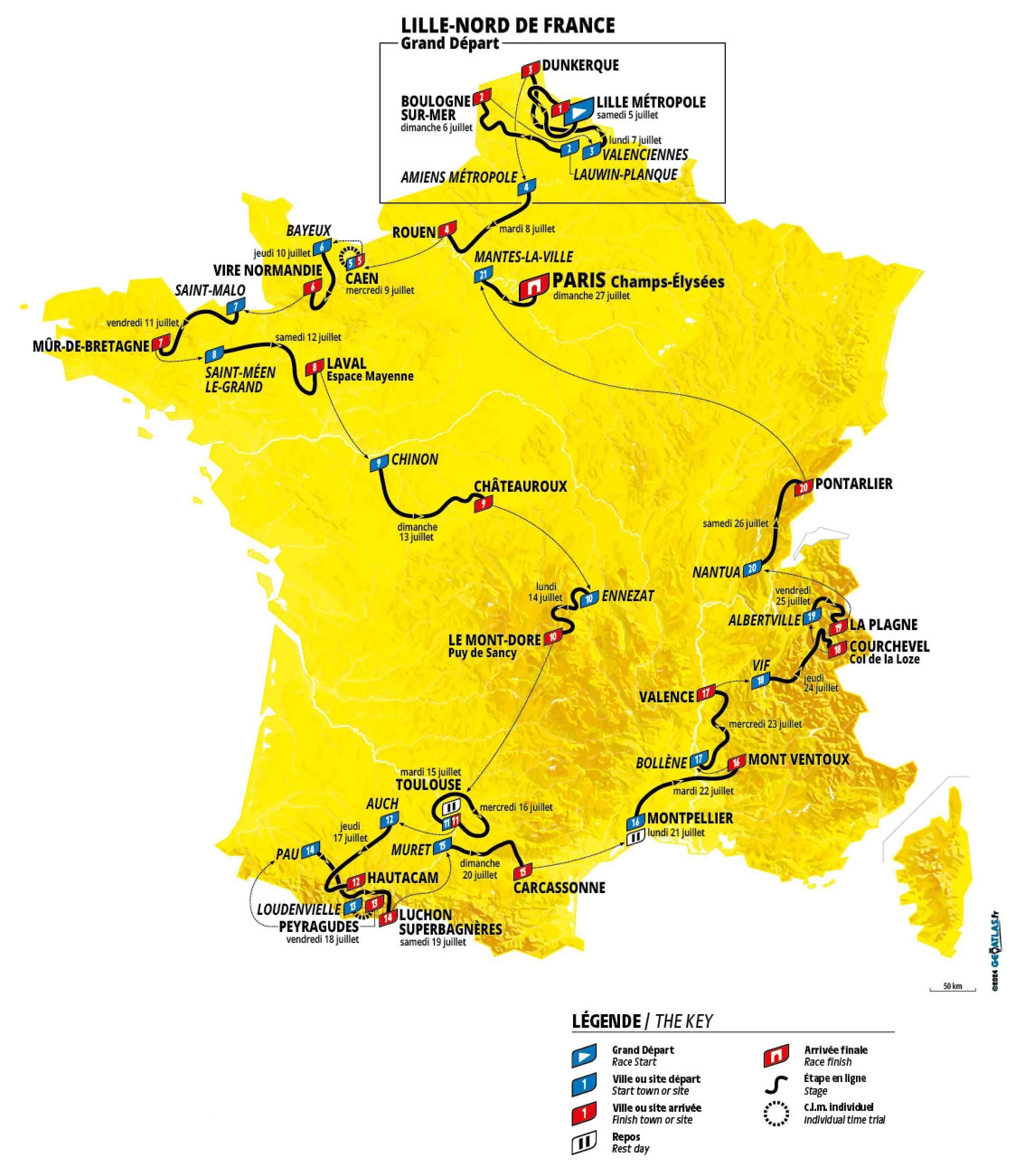 Tour de France 2025 stage-by-stage guide: Route maps and profiles for all 21 days Tour de France 2025 stage-by-stage guide: Route maps and profiles for all 21 days