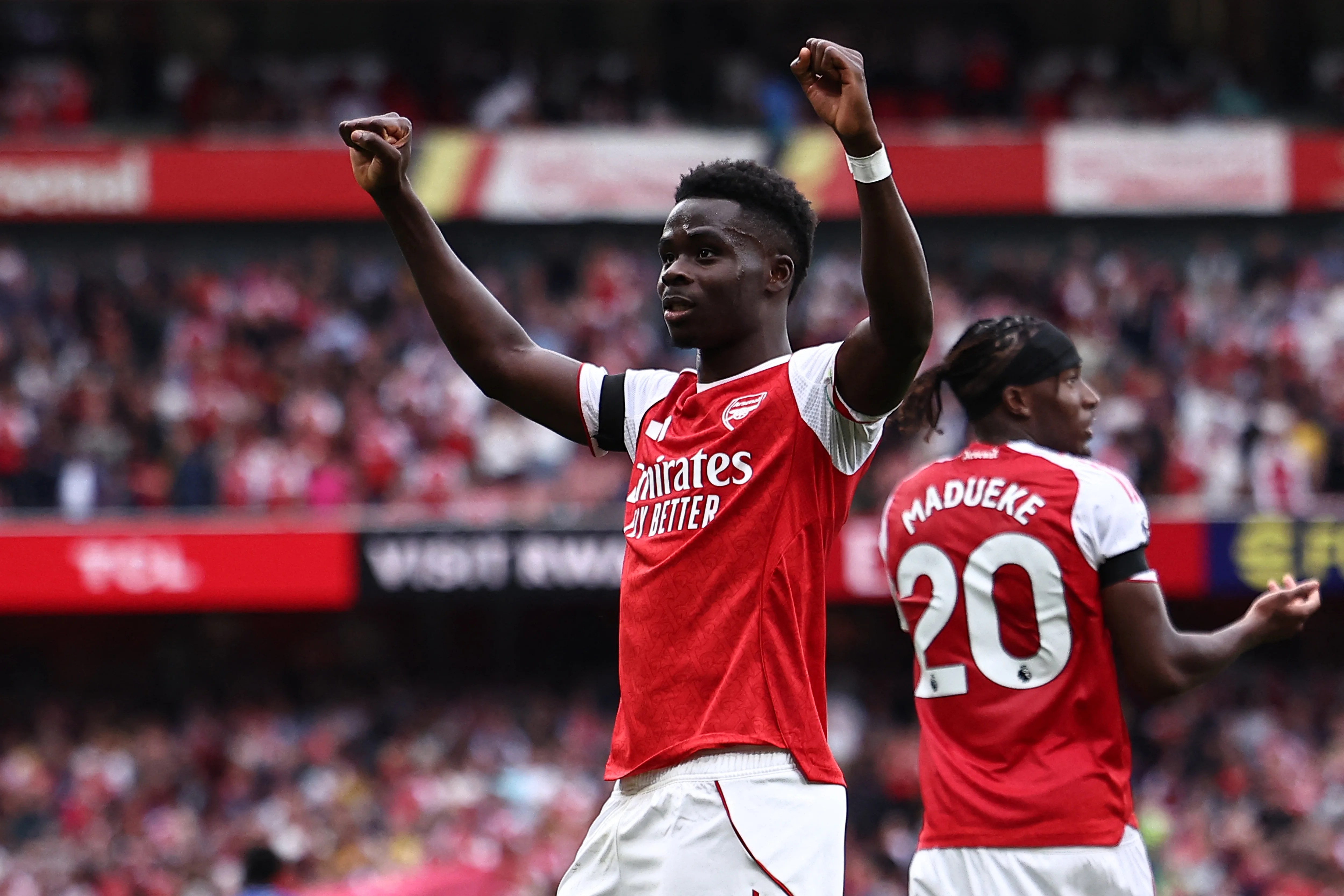 Arsenal v Leeds LIVE: Score and updates from Premier League today as Bukayo Saka goal adds to Gunners lead Arsenal v Leeds LIVE: Score and updates from Premier League today as Bukayo Saka goal adds to Gunners lead