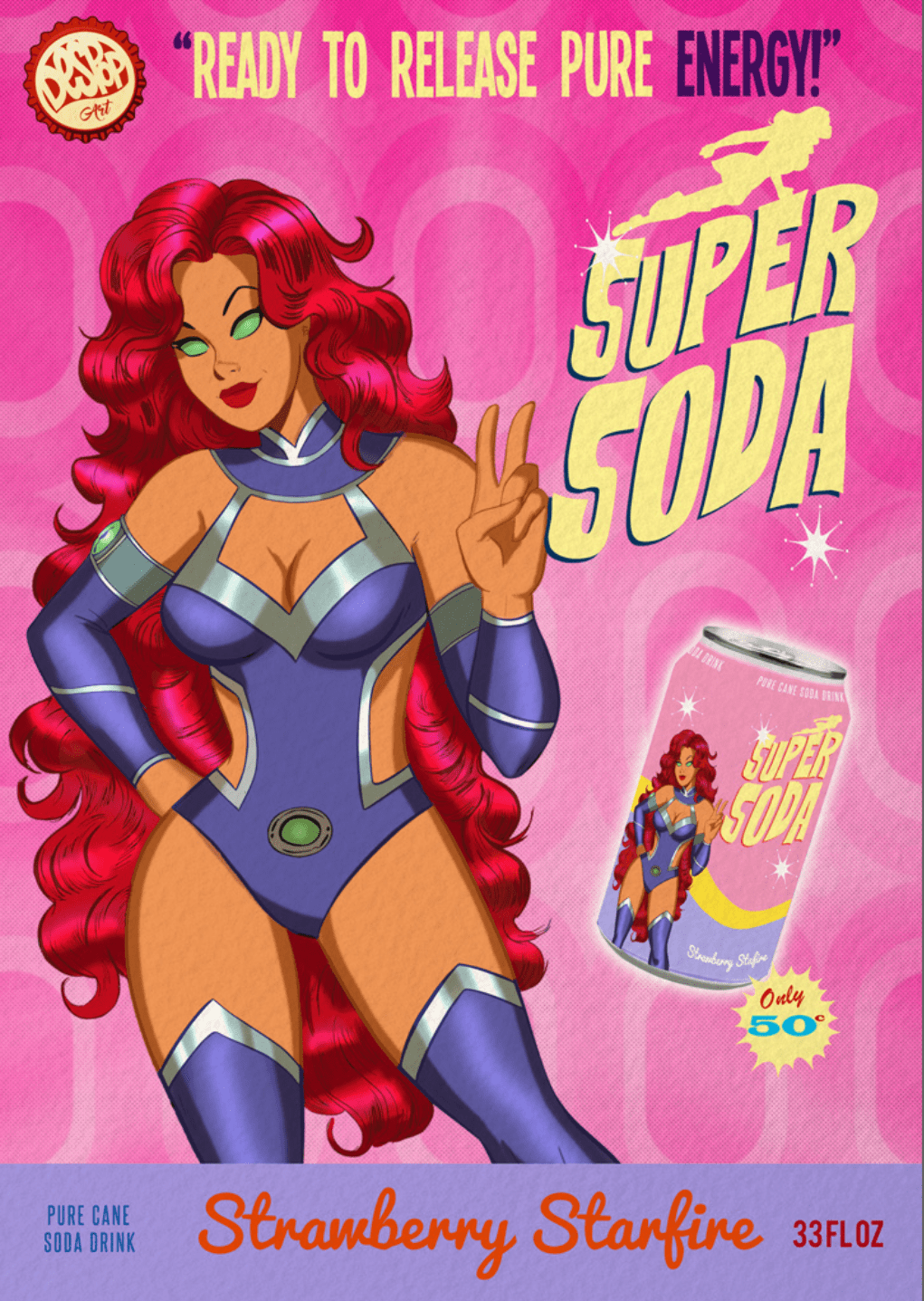 Starfire in heat comic