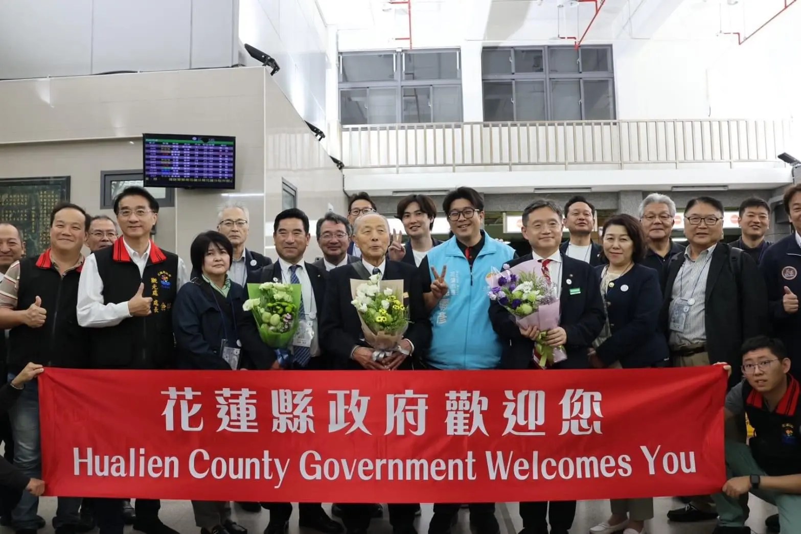 暌違五年！花蓮縣政府團隊熱烈迎接盛岡山車團隊 攜手「2024為花蓮加油