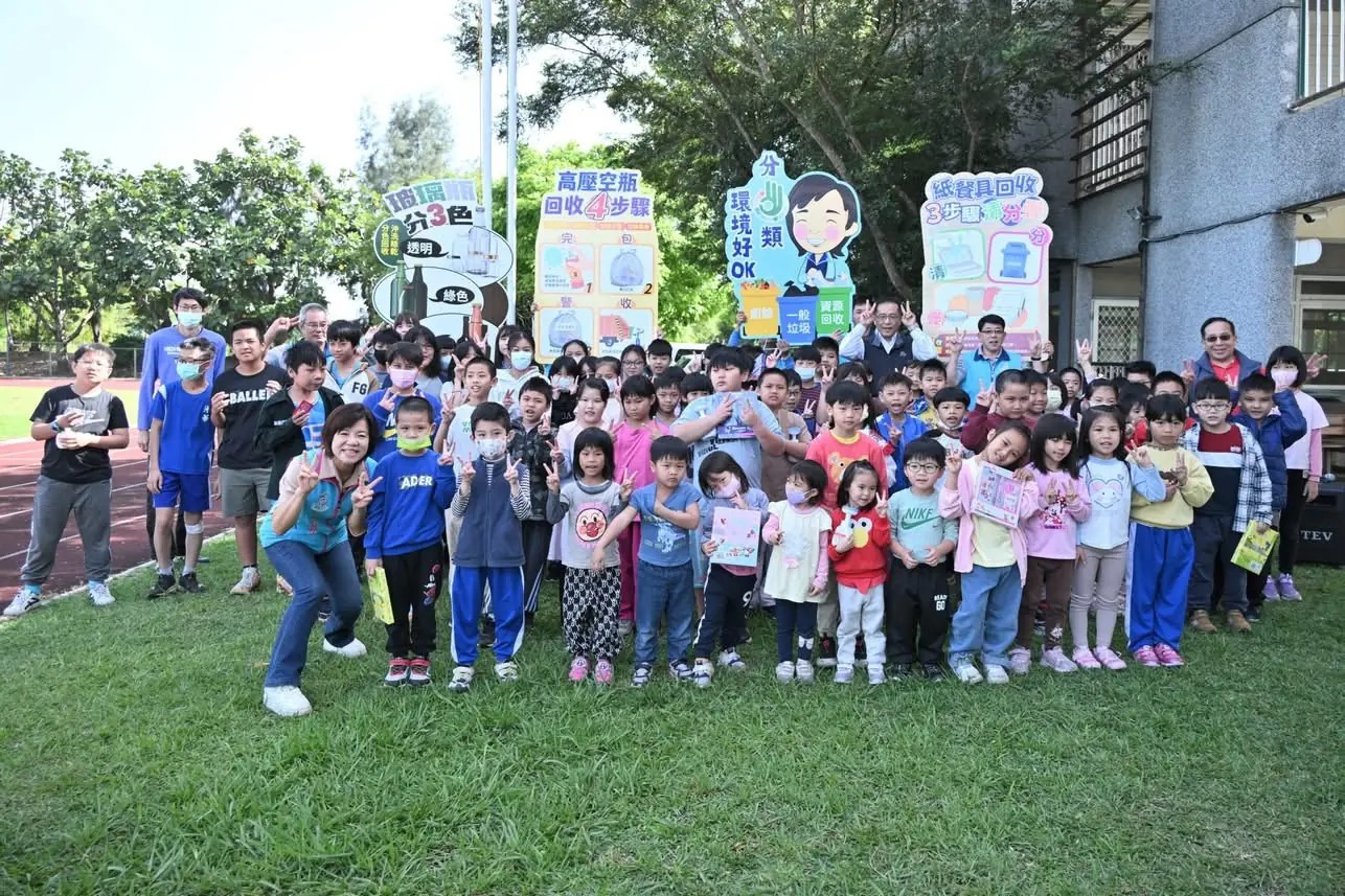環教媽媽游淑貞走入校園落實宣導 鼓勵垃圾分類愛地球從小扎根學習