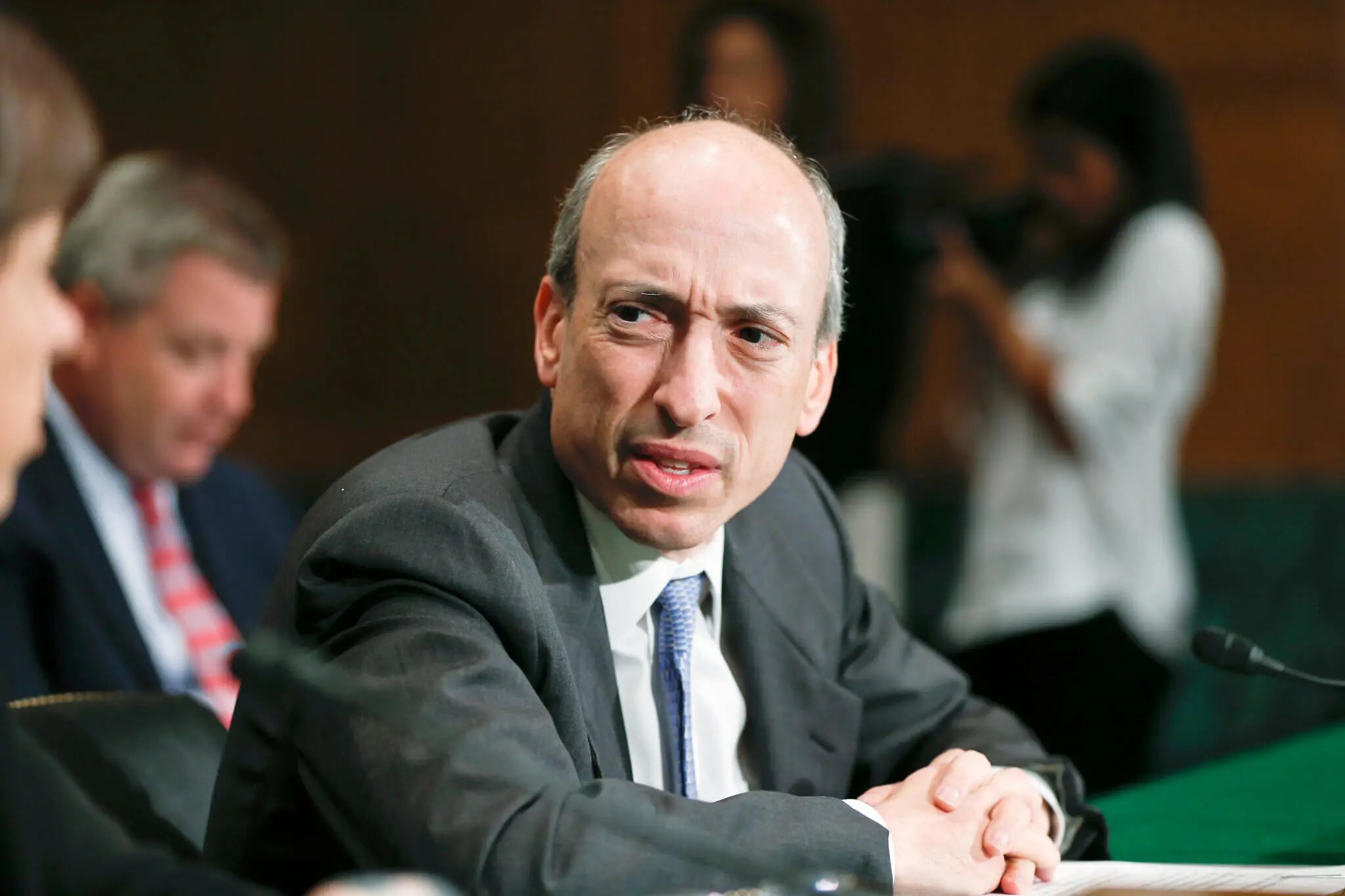 Comment les crypto-monnaies sont réglementées aux États-Unis. Gary Gensler, président de la Securities and Exchange Commission des États-Unis. Comment les crypto-monnaies sont réglementées aux États-Unis. Gary Gensler, président de la Securities and Exchange Commission des États-Unis. Photo.
