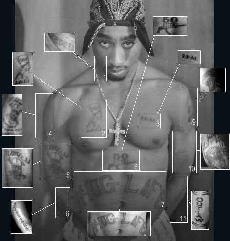 Tupac's Tattoos | What Is The Meaning Of 2Pac's Tattoos & Photos - 2Paclegacy 493_x_471_jpg