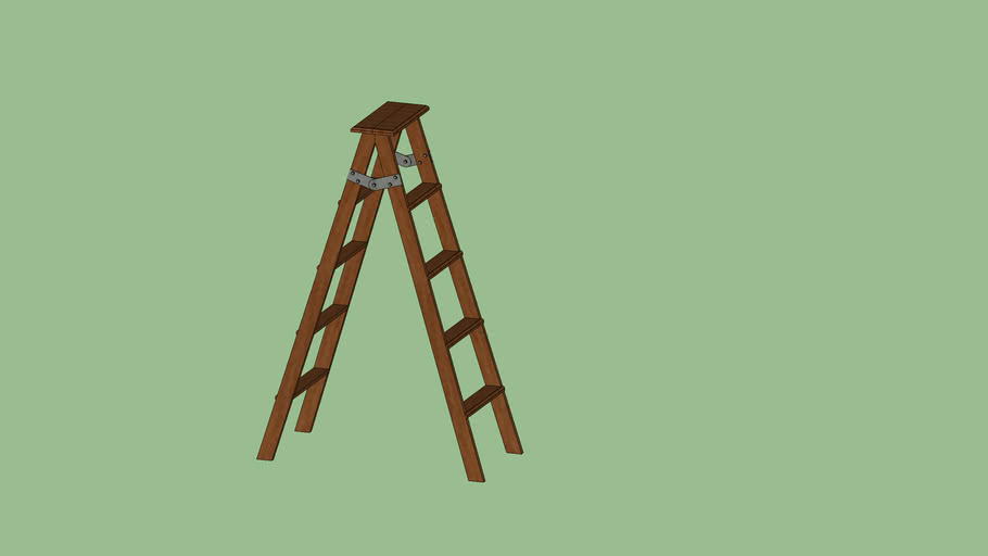 Tangga Lipat Kayu | 3D Warehouse