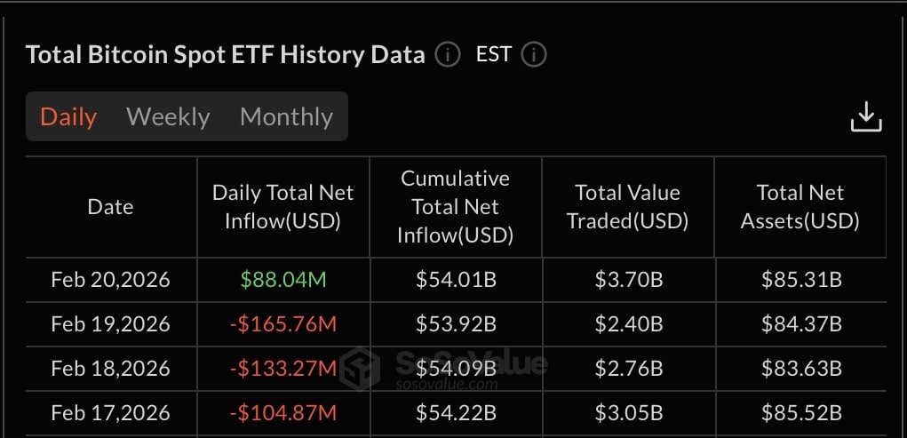 Bitcoin ETF February Outflows