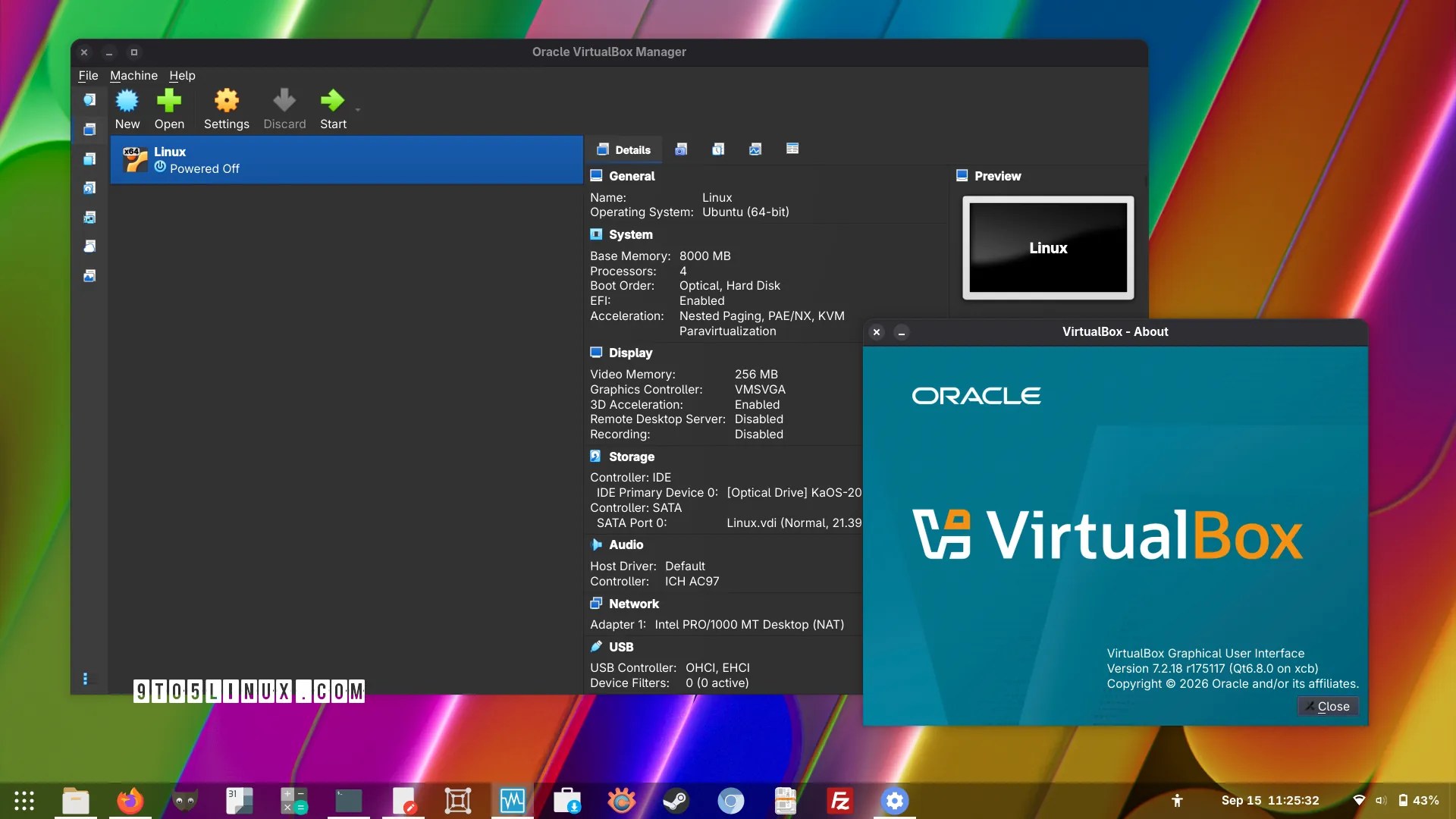 VirtualBox 7.2.18 Released with Linux 7.3 Fixes, Support for RHEL 10.3 Kernel