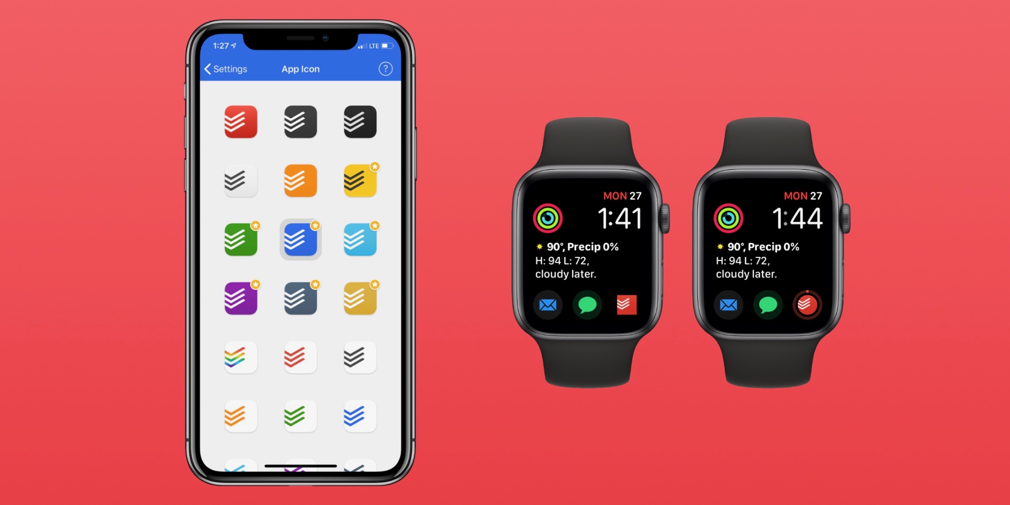 Todoist Ios App Updated With Custom Icons And Apple Watch Complications To Show Tasks Remaining 9to5mac