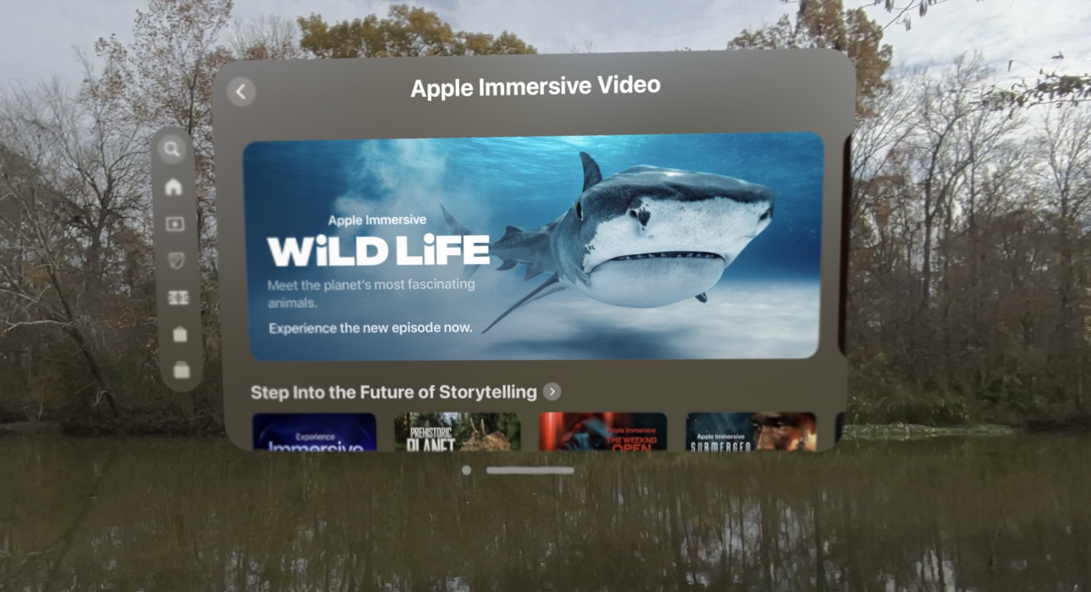 Apple Vision Pro takes you on an immersive dive with tiger sharks eating lunch