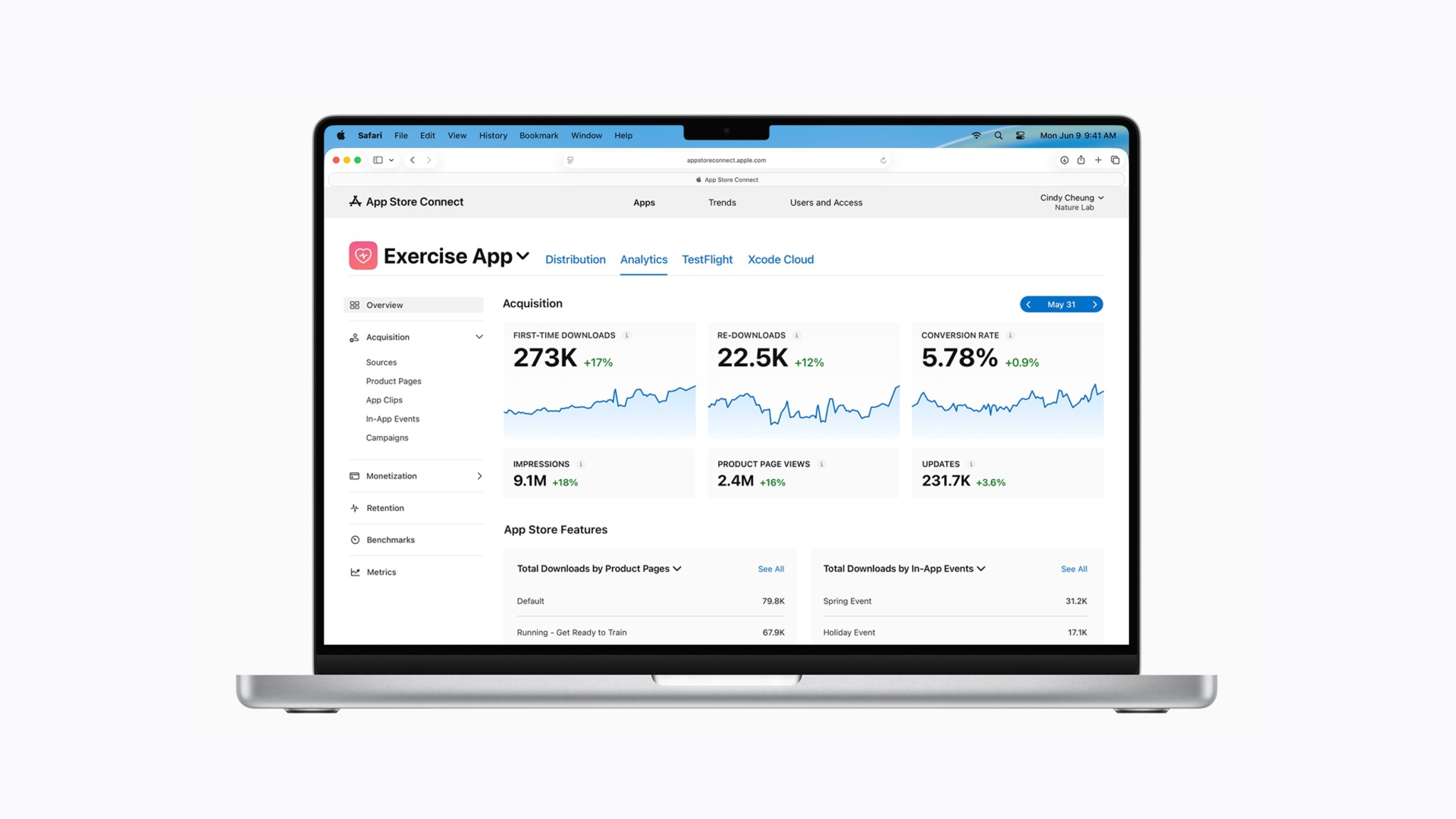 Apple announces major update to Analytics in App Store Connect