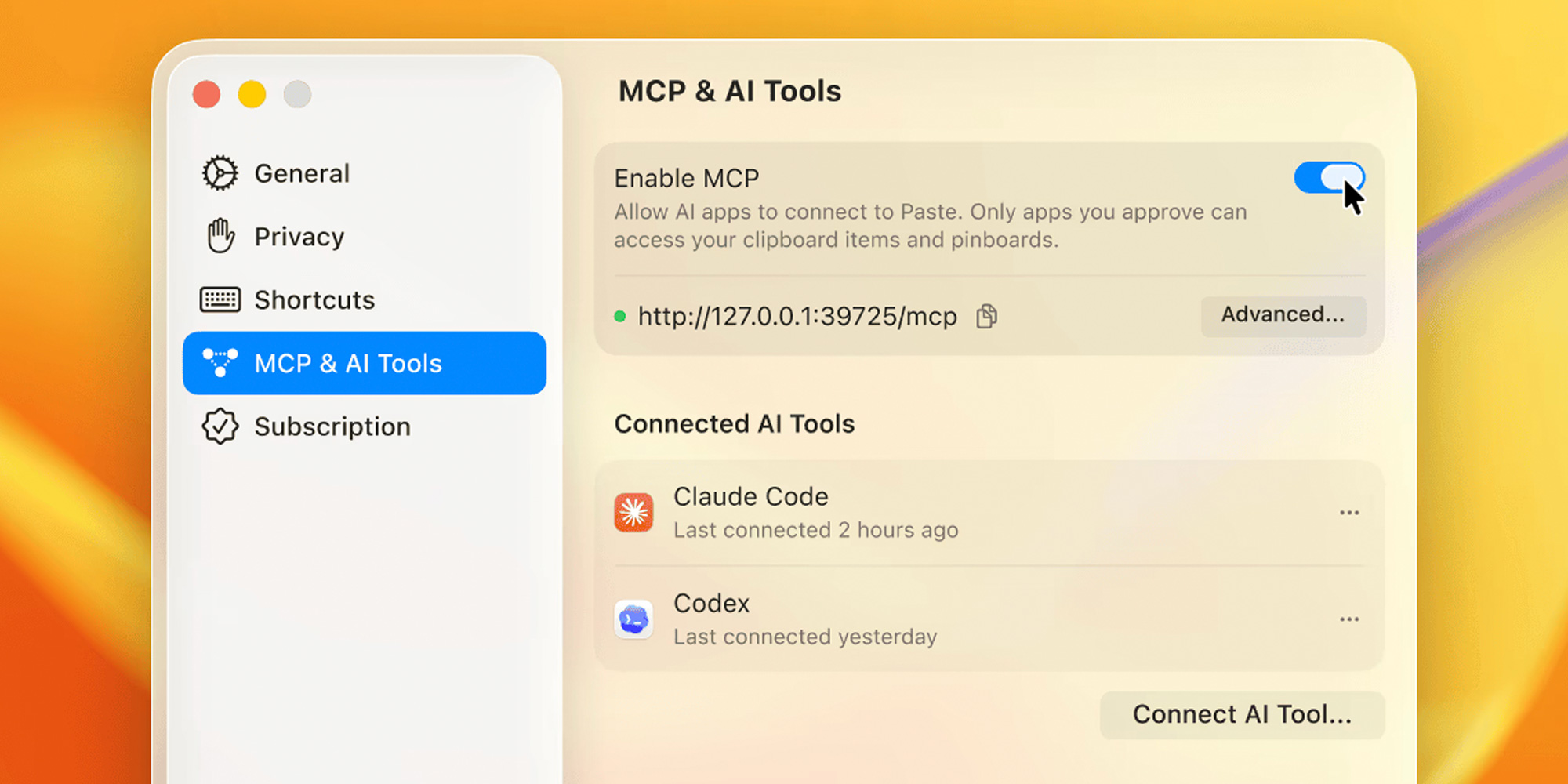 Paste launches MCP support to connect your clipboard history to AI tools
