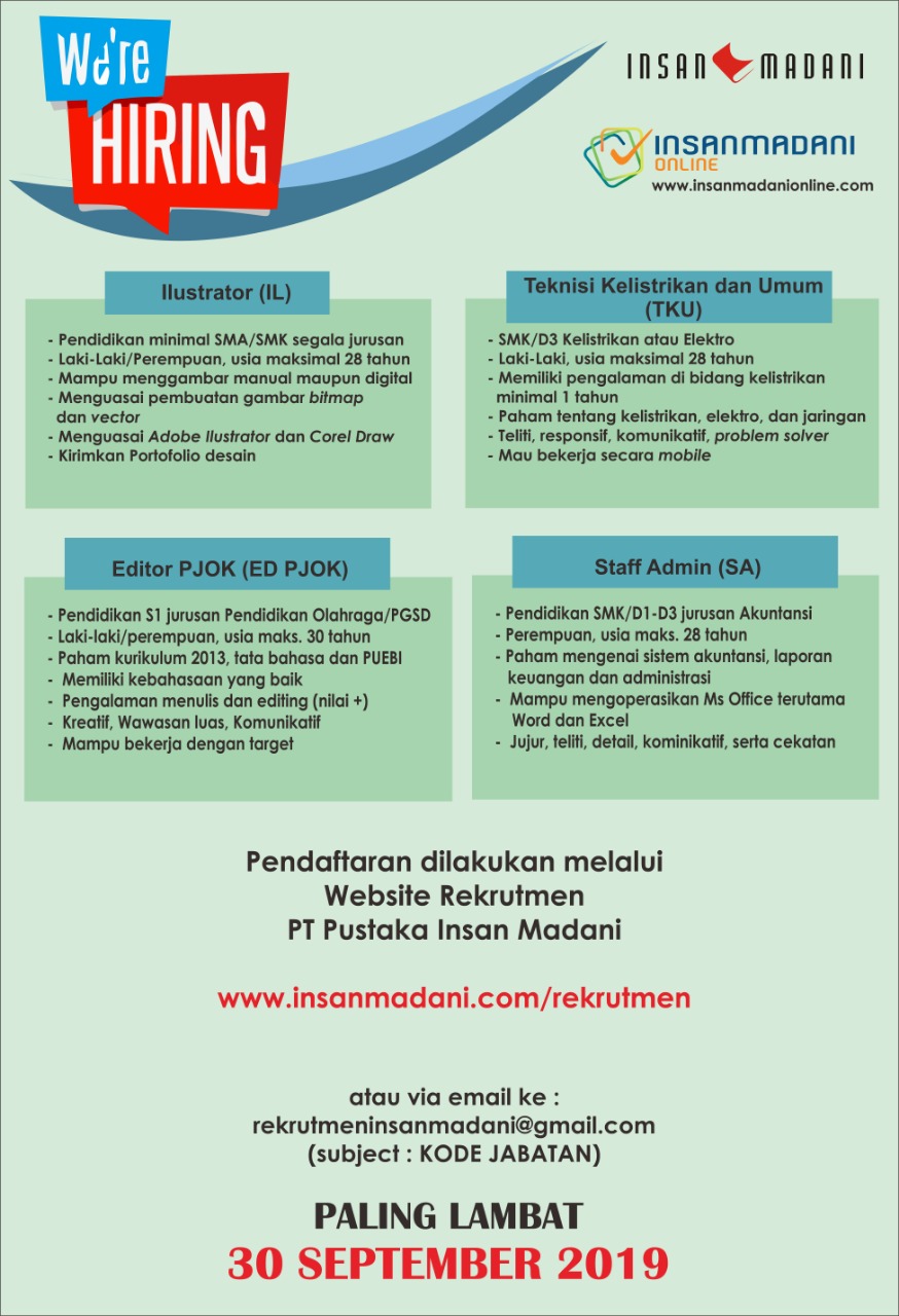 Lowongan Pekerjaan Insan Madani – ACEC UMS