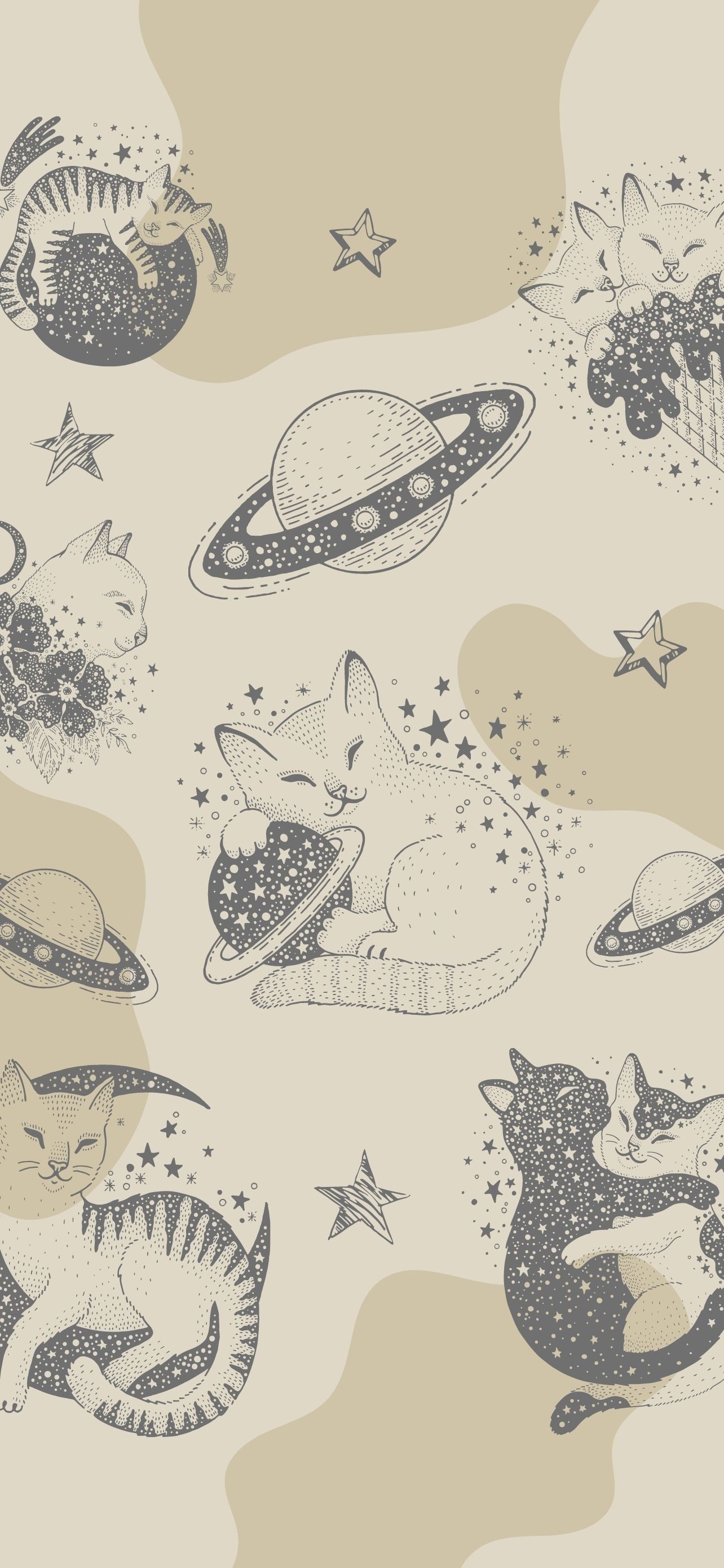 Aesthetic illustration wallpaper