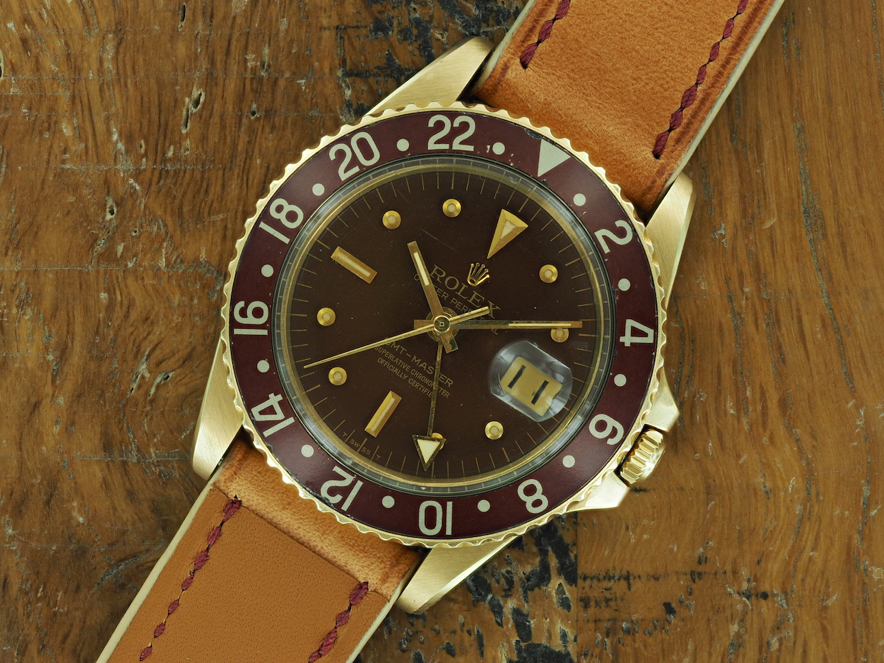 Sold 18k Rolex Gmt Master Concorde Ref 1675 From 1968 Luxury Vintage Concept