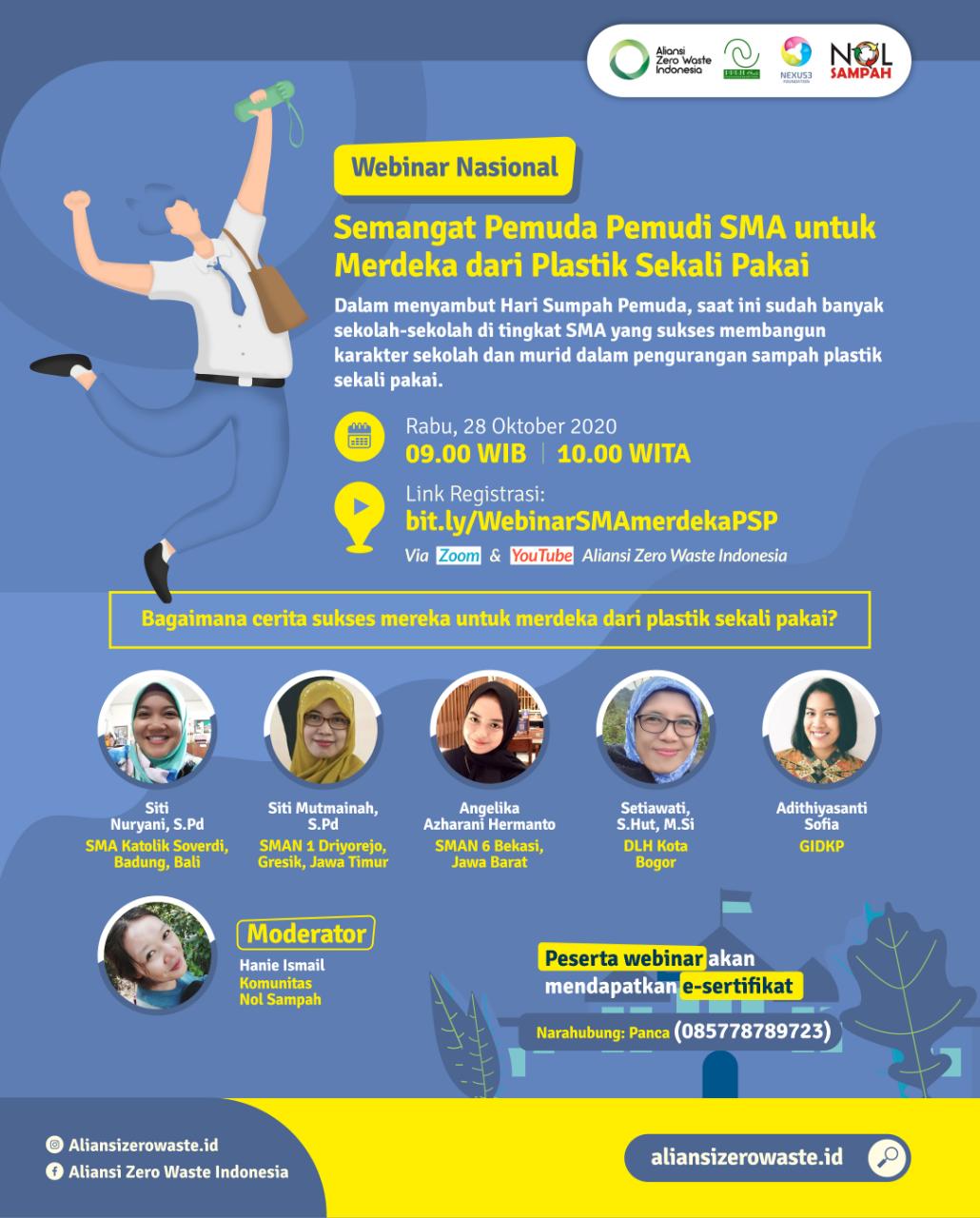 Saatnya SMA Merdeka dari Sampah Plastik Sekali Pakai – Aliansi Zero Waste Indonesia