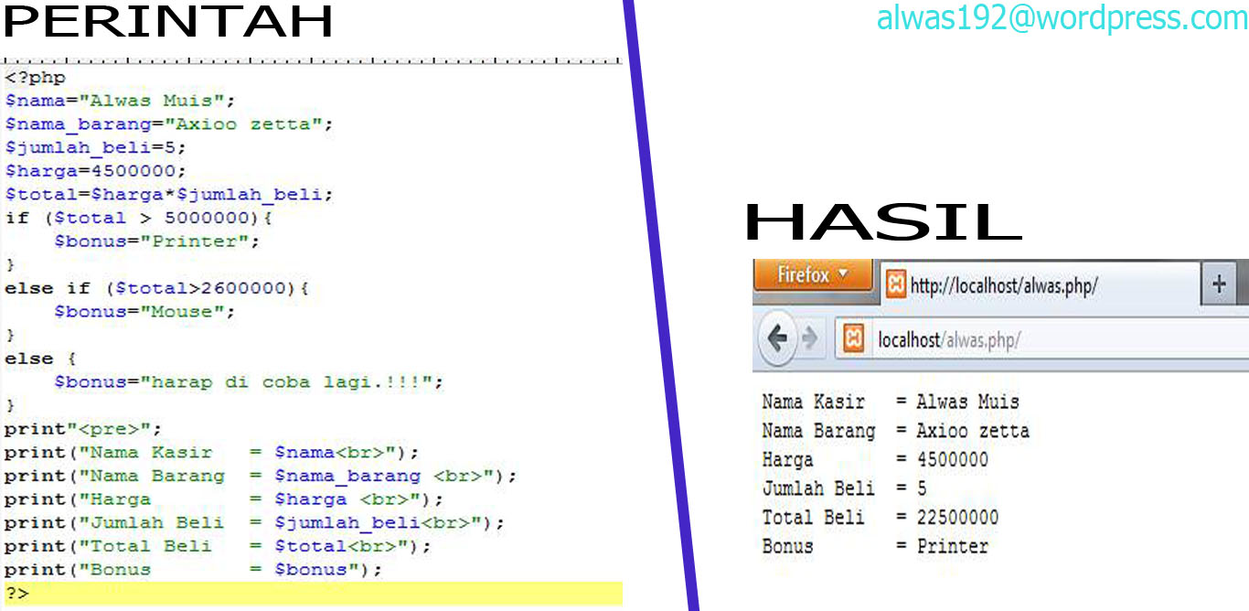 MENGENAL FUNGSI IF ELSE DALAM PHP «