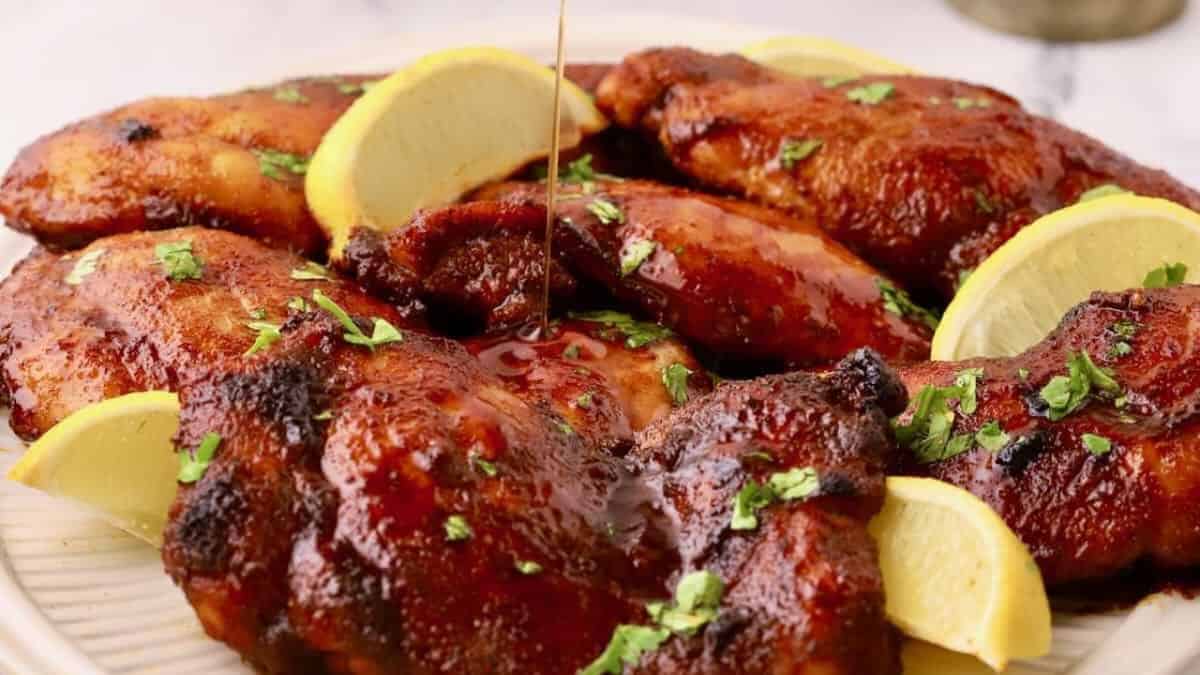 Chili rubbed chicken.