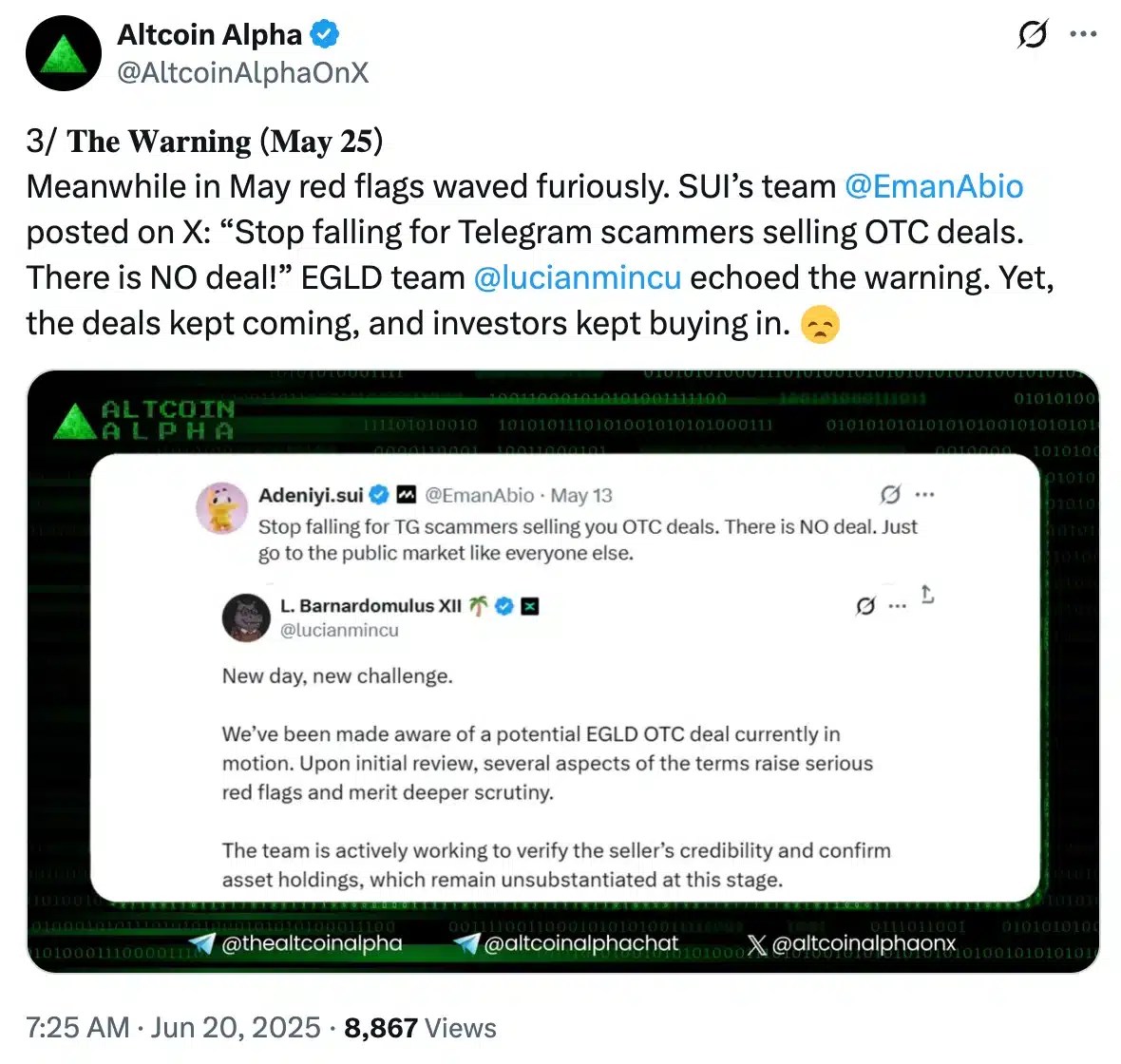 Altcoin Alpha on OTC scam