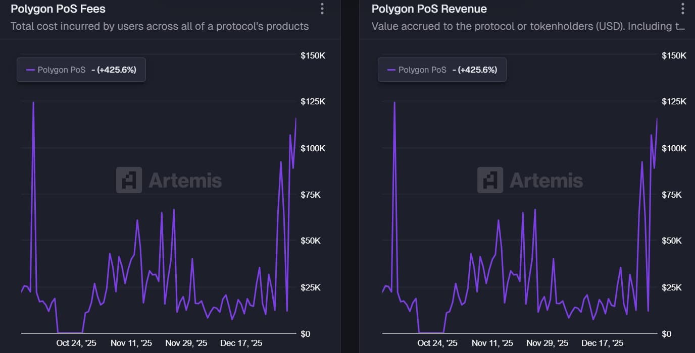 Polygon fees and revenue