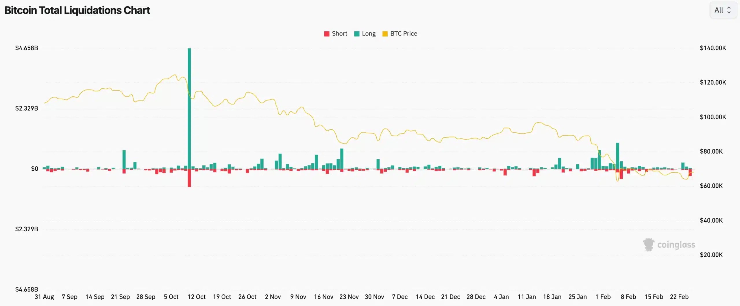 Bitcoin Total Liquidation Chart