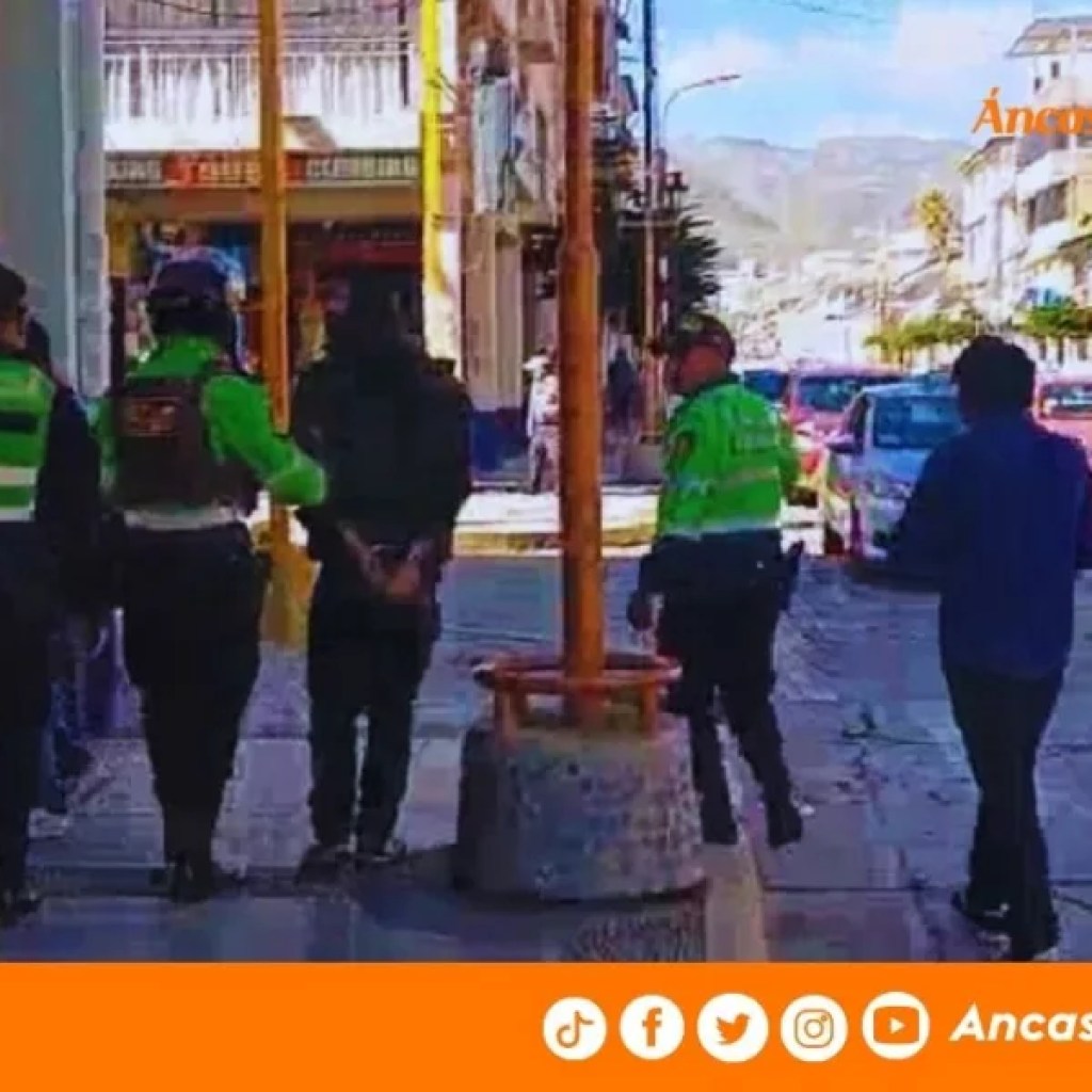 Huaraz: delincuente fue capturado tras hurtar casaca en plena avenida Luzuriaga