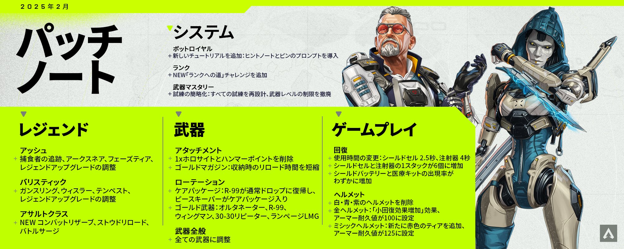 APEX】シーズン24「テイクオーバー」パッチノート | エーペックスレジェンズ - APEX攻略速報まとめ＠エペ速
