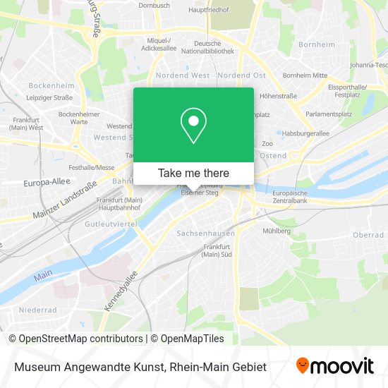 How To Get To Museum Angewandte Kunst In Frankfurt Am Main By Bus Train Subway Light Rail Or S Bahn