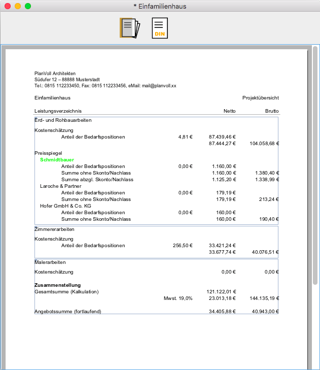 Arbeiten Mit Leistungsverzeichnissen