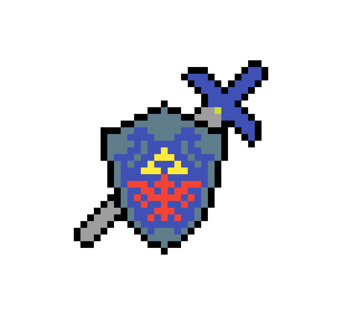 Pixilart Hylian Shield And Master Sword By Anonymous