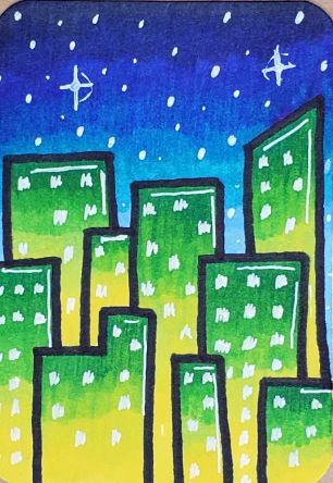 Super Easy Cityscape Drawings Art Tutorial Art By Ro