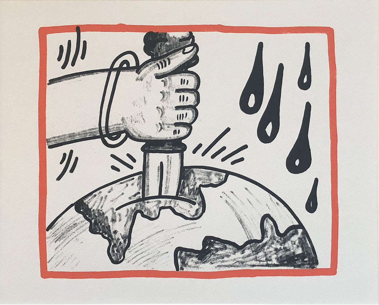 Keith Haring Planet Earth Kunstgalerie Art Etc