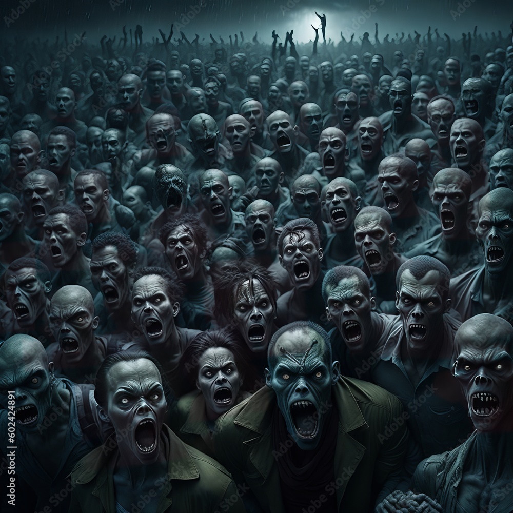 Zombie horde