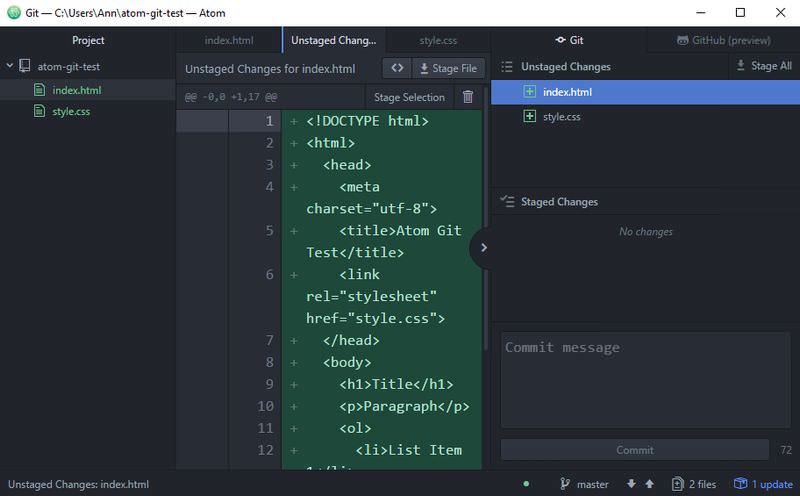 Managing Git And Github Projects With Atom Guide