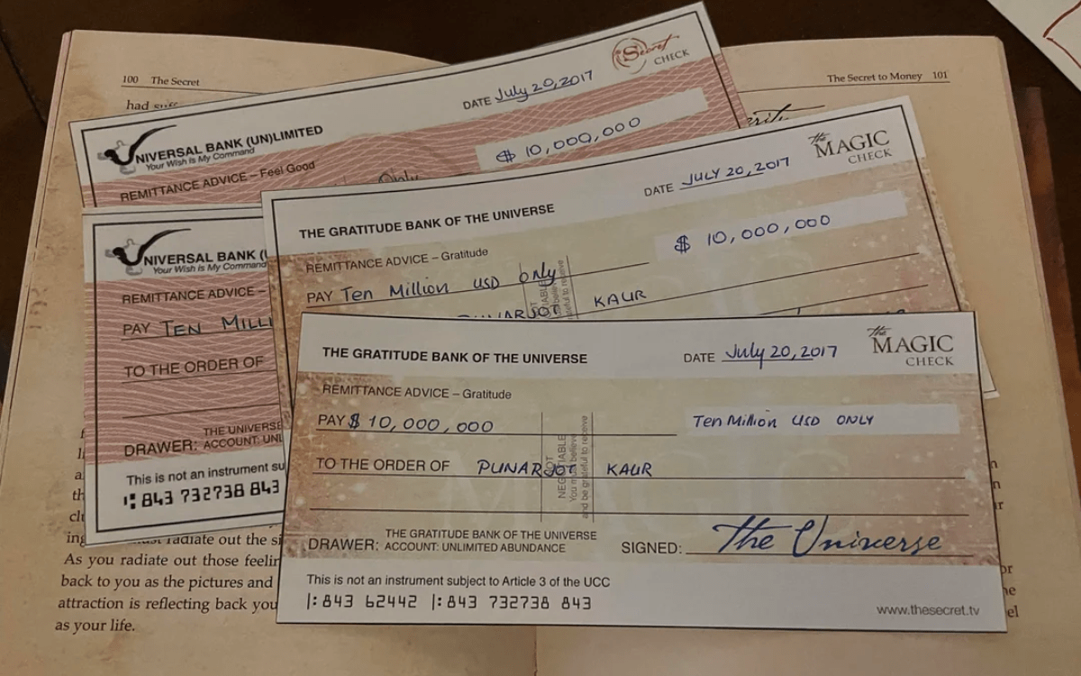 Man finds “ million worth of checks” in thrift store book—with a catch