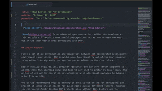Atom Editor For Php Developers Php Earth