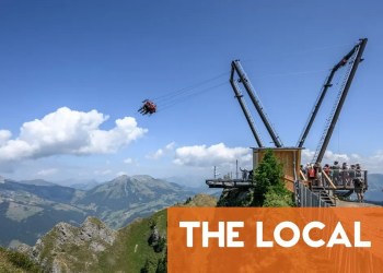 Giant swing on Swiss peak aims to boost tourism as Alps warm