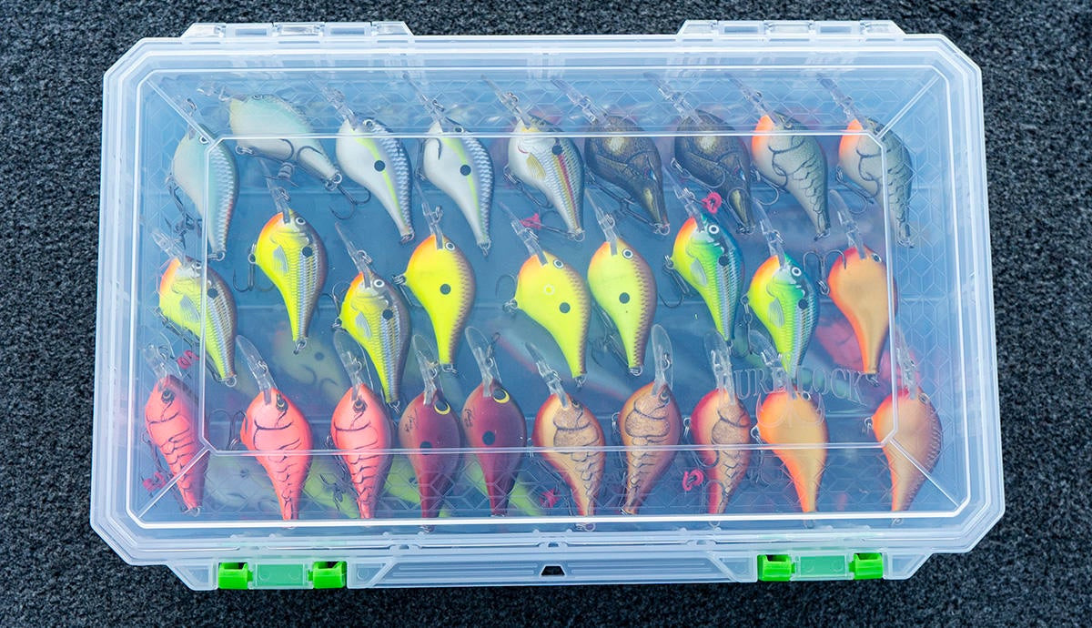 Crankbait storage boxes