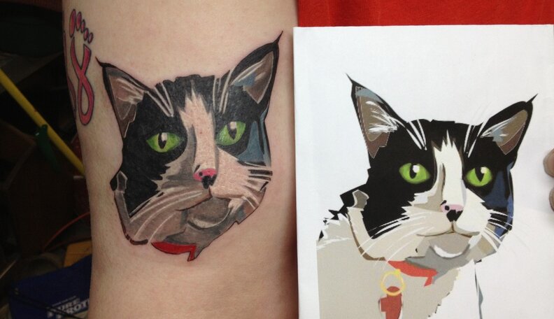 14 Tattoos That Perfectly Capture Cattitude - The Dodo 456_x_792_jpg