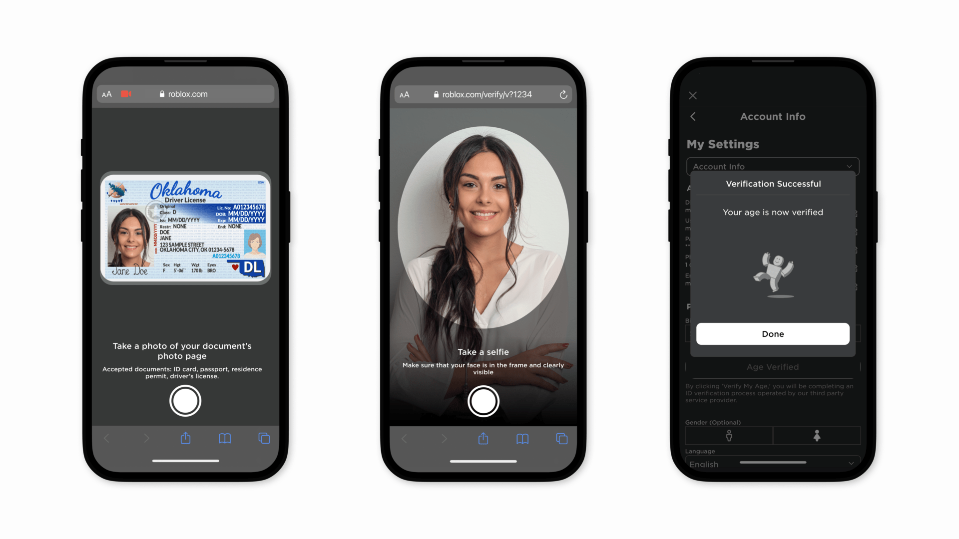 Roblox's new 17+ age verification.