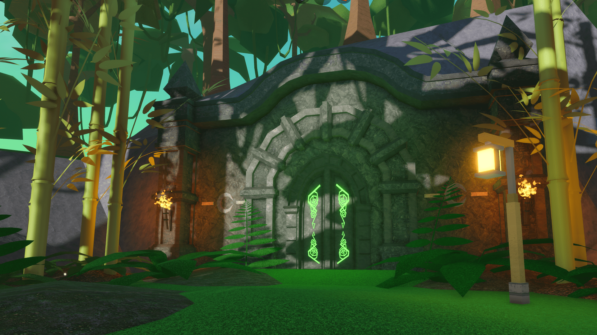 The Underground Cellar door in the Ancient Jungle in Fish It.