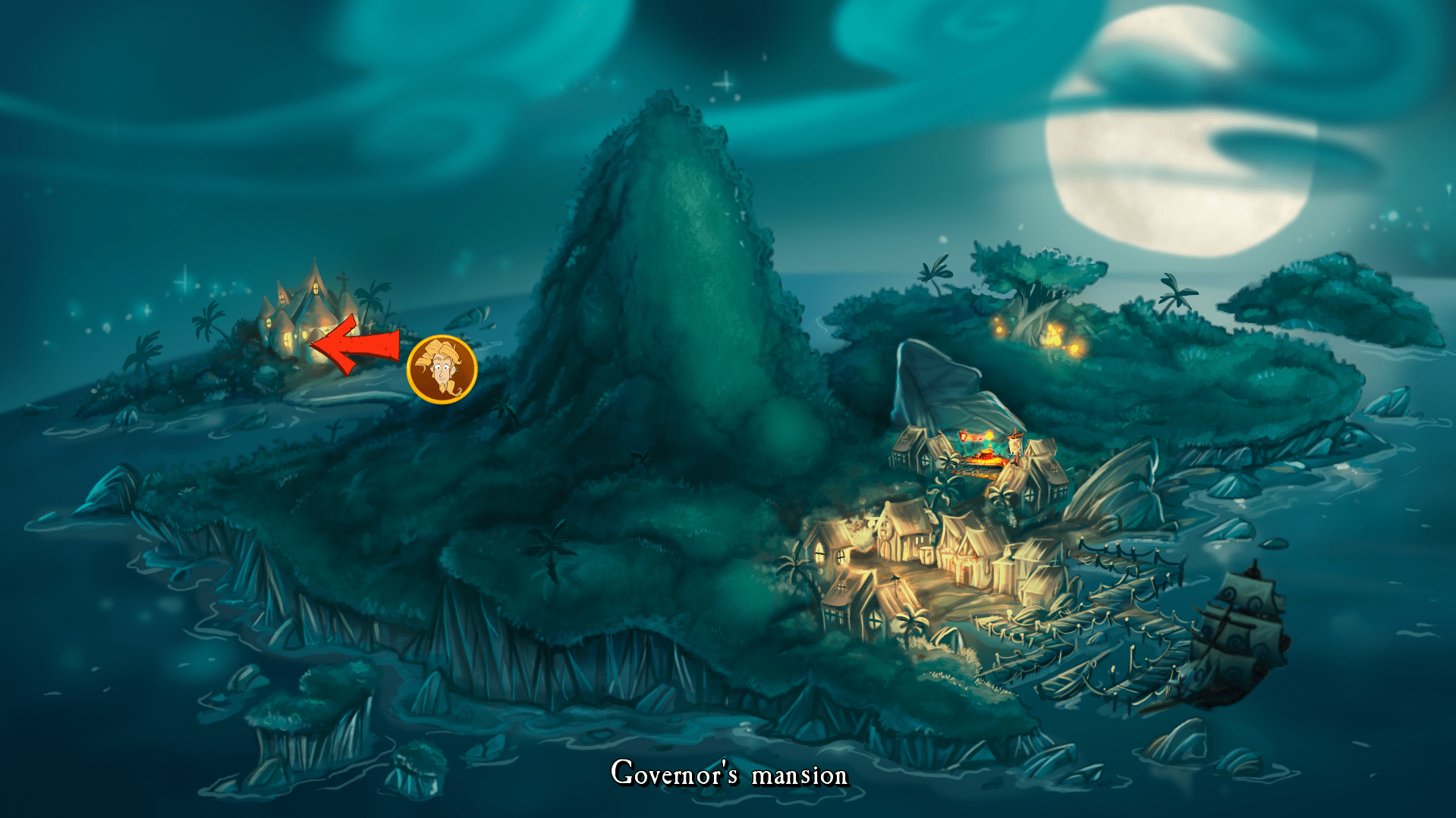 Booty Island in The Booze of Monkey Island