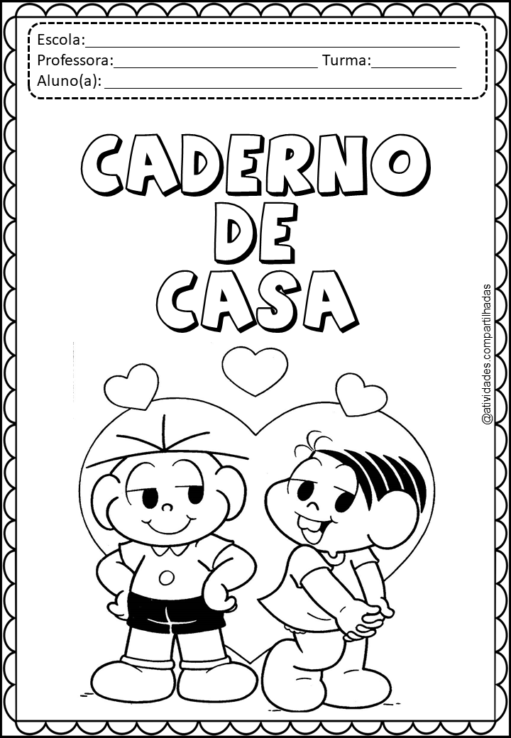 Capas De Caderno Turma Da Monica