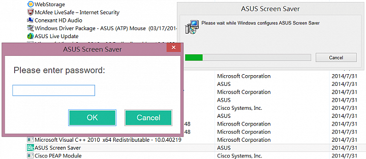 Asus Screen Saver解é¤Ã¥®Ã¨£Ã¨¦Ã¦±password Mobile01