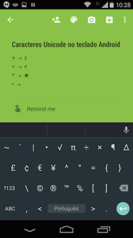 Como Usar Unicode No Teclado Do Android Aurelio Net