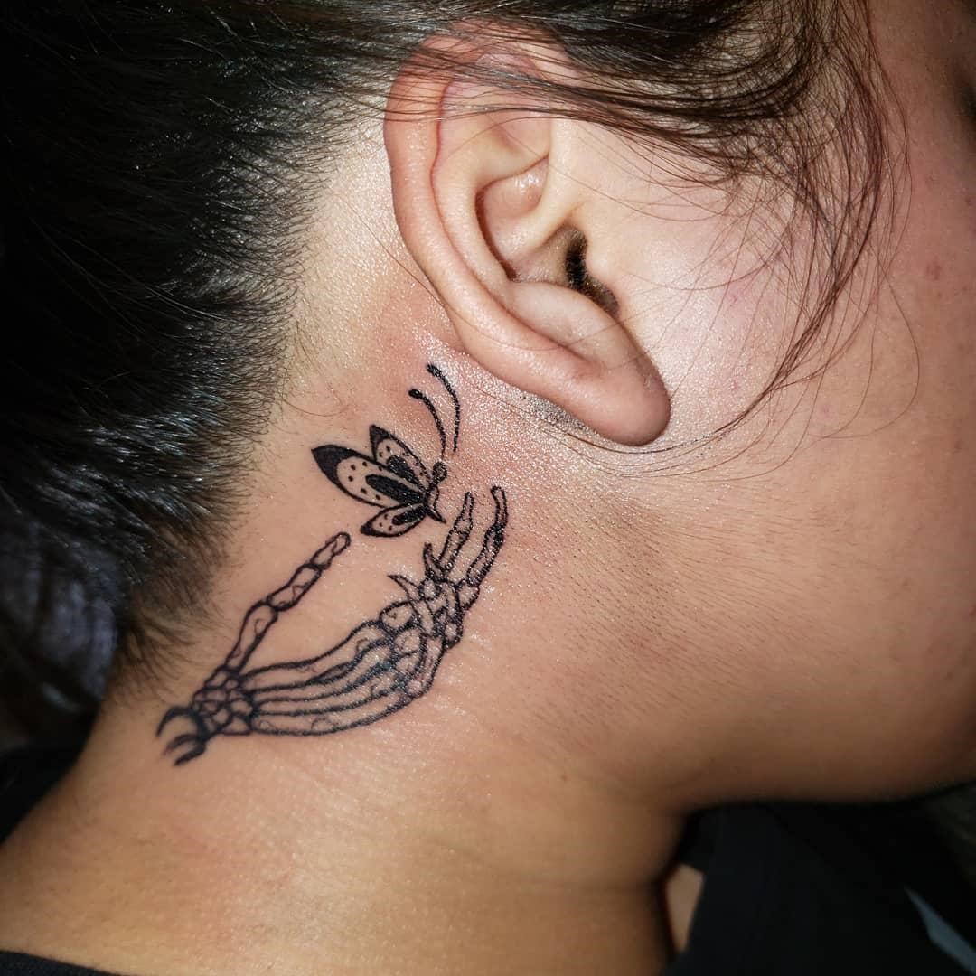 Top 50 Cool And Meaningful Behind The Ear Tattoo Ideas - Authoritytattoo 1080_x_1080_jpg