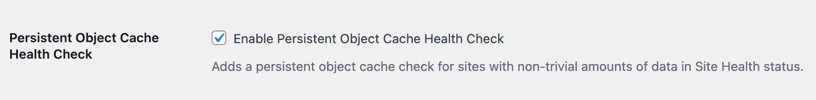 Proposal: Persistent Object Cache and Full Page Cache Site Health Checks 2