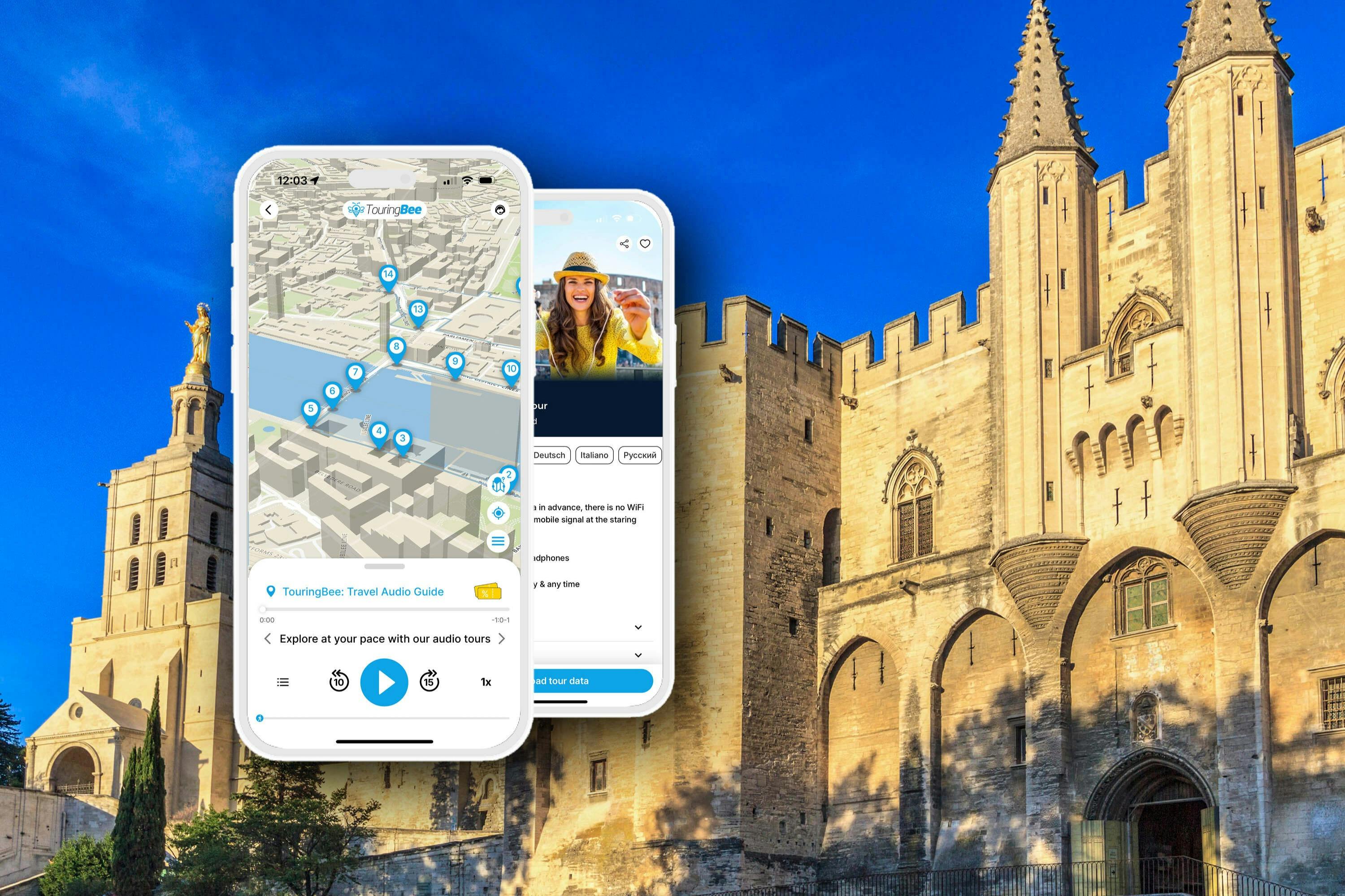 Avignon: Audio Guide App by TouringBee