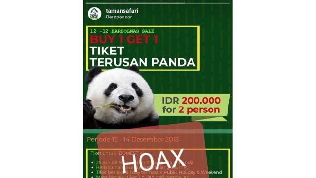 Taman Safari Bogor Kecam Hoax Promo Tiket Istana Panda!