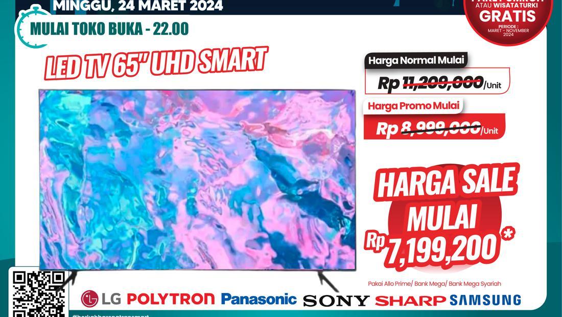 Diskon Gila-gilaan di Transmart Full Day Sale, Beli LED 65″ Hemat Rp 4 Jutaan