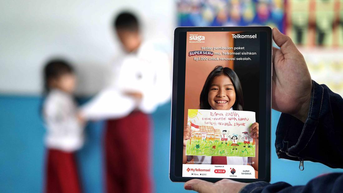 Telkomsel Bakal Renovasi SD Rusak di RI Lewat Donasi Paket Super Seru
