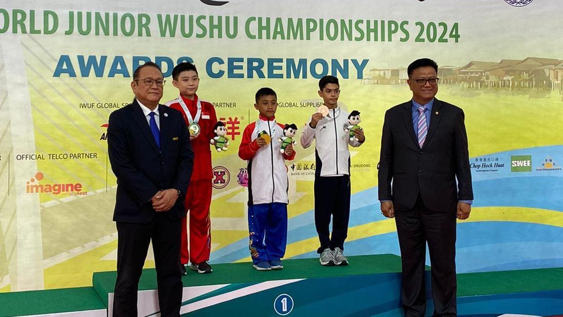 Zivan Abimanyu Raih 2 Emas di Kejuaraan Dunia Wushu Junior 2024